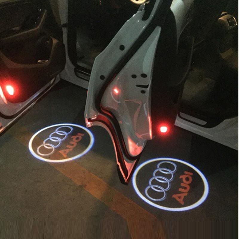 For Audi A3 S3 RS3 Courtesy LED Door Logo Projector Lights
